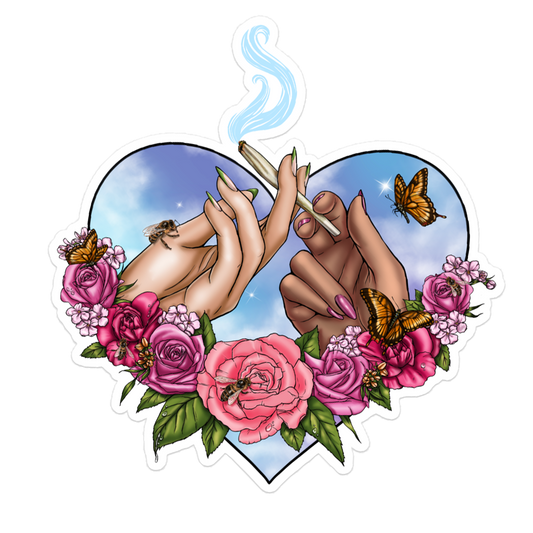 SMOKEY HEART STICKER